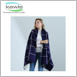 New Design Lady Jacquard Multifunctional Stripe Stretch Knitted Scarf