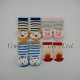 3D Cute Animal Head Baby Socks Comfortable Cotton Non-Slip Socks