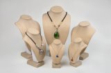 Lightweight Linen Jewelry Bust for Necklace Display