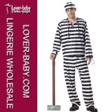 Hot Sale Man Jail Prisoner Costume Carnival Costumes L15314