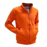 Custom Design Embroidery Logo Mens Cotton Outdoor Casual Orange Colour Hoody Sweatshirt