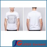 Round Neck Printed White Tee Shirt Wholesale for Man (JS9016m)