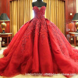 Vestidos De Noiva Red Bridal Ball Gowns Strapless Organza Wedding Dresses Z8023