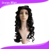 Cheap Heat Resistant Synthetic Lace Cap Front Lace Wig (LW-015)