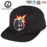New Design Cotton Flat Baseball Snapback Cap with Funny Embroidery