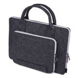 Popular Black Color Felt Handbags Bag Sleeve Pouch Laptop Bag Sleeve Pouch Case (FLB007)