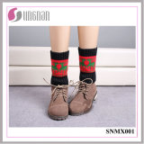 Best Design Warm Christmas Elk Leg Warmers Knitted Socks
