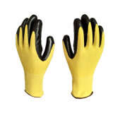 Hot Sell 13G Polyester Zebra Nitrile Gloves
