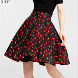 Autumn New Women High Waist Skirts Brand in Europe and America Temperament Put on a Large Floral Skirt a Word Tutu