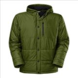 2015 Mens Green Long All Button Padded Leisure Winter Jacket