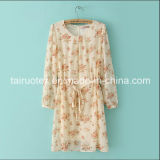 The Polyester Silk Chiffon with Printing for Women Cloth