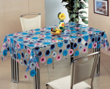 Clear Plastic Tablecloth PVC Transparent Printed Tablecloth Made in China