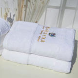Pure Color Natural Organic Bamboo Embroidery Hand Towels