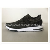 Mesh Fabric Men Casual Shoes with Flyknit Upper