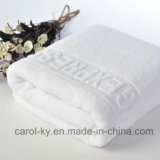 100% Cotton Custom Woven Embossed Jacquard Logo Hotel Hand Towel