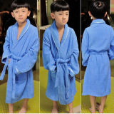 China Manufacturer Kids Hooded Cotton Terry Bathrobe (DPF10129)
