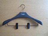 Plastic ABS Rubber Women Hanger with Metal Clips