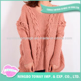 Customized Girl Fashion Cotton Hand Knitted Wool Sweater
