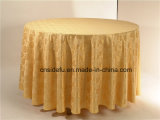 Wholesale Luxury Decoration Round Polyester Damask Table Cloth