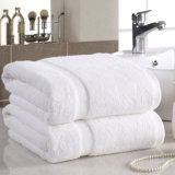 White Dobby Cotton Bath Towel for Hotel Supply