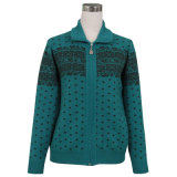 Gn1419yak and Wool Blended Women's Knitted Cardigan