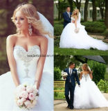 Sweetheart Ball Gowns Sequins Tulle Wedding Bridal Dresses Z2077