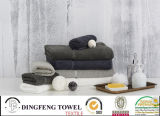New Design Tailor 100% Organic Cotton Thick Bath Towel with Satin Border Df-S295 Can Be Cut Into Hand Towel