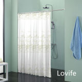 Shower Curtain Bathroom Waterproof Curtain (JG-229)