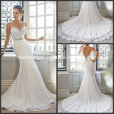 Beading Chiffon Empire Formal Gown Mermaid Bridal Wedding Dress W14212