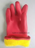 Long Cuff PVC Coated Winter Working Safety Gloves