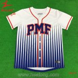 Healong Sporstwear Dye-Sublimation Printing Applique Logo Baseball Jersey