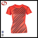 Custom Sublimated Orange Sport T Shirt for Women