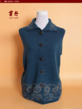 Women's Yak Wool/Cashmere Round Neck Cardigan Coat/Sweater/Knitwear/Garment/Clothes