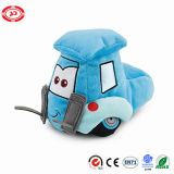 Trailer Blue Plush Car Forklift Stuffed Soft Embroidery Kids Toy