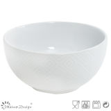 Lozenge Shape Debossed Ceramic Bowl