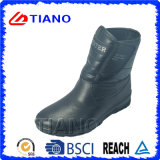 Black Comfortable PVC Rain Boots for Ladys (TNK70012)