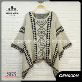 Women Knitted Aztec Poncho Sweater Winter Clothes