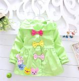The Child Coat Candy Color Coat / Cotton Imitation Ribbon Hoodie Coat/Wholesale and Retail Girls Coat Kd1120