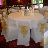 Cheap Price 100% Polyester White Table Cloth (DPR2123)