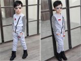 Boys' Fashion Pure Cotton Leopard Leisure Sports Suit Kd2329