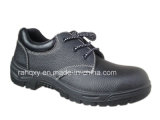 Split Embossed Leather Safety Shoes Low Cut Ankle (HQ01007)