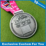 Antique Gold Silver Bronze Blank Sports Medal with Sandy Effect