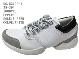 No. 52190 Lady's Casual Shoes Black and White Color Sport