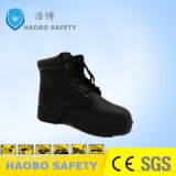 Factory Work Black Steel Toe Cap Safety Shoes for Engineers