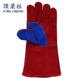 Palm Reinforced Cow Split Leather Welding Gloves with Ce