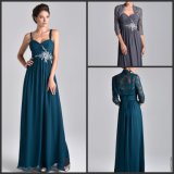Blue Prom Party Dresses Sleeveless Mother Evening Dress Y36