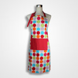 Cotton Canvas Red and White Polka DOT Apron Custom Cooking Aprons