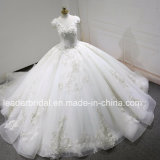 V-Neck Quinceanera Ball Gowns Beaded Real Photos Crystal Lace Puffy Wedding Dresses Z3013