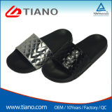 Black PVC Mens Slide Sandal Slipper