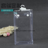 Eco-Friendly Transparent PP Waterproof Button Plastic Packing Bag with Hook (jp-plastic005)